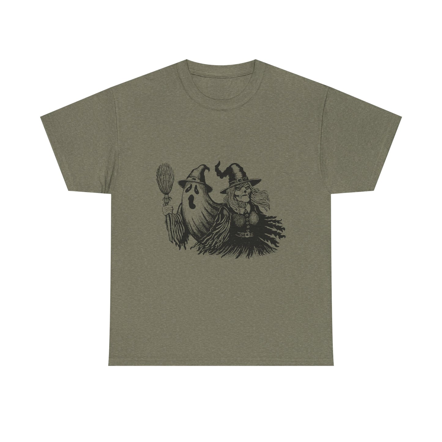 Ghost and Witch Unisex Heavy Cotton Tee