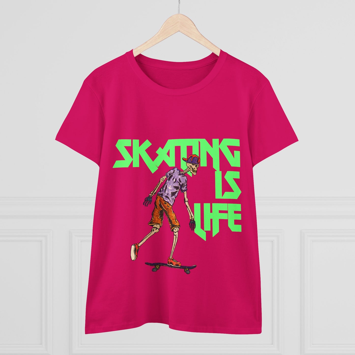 Skating is Life Women's Midweight Cotton Tee