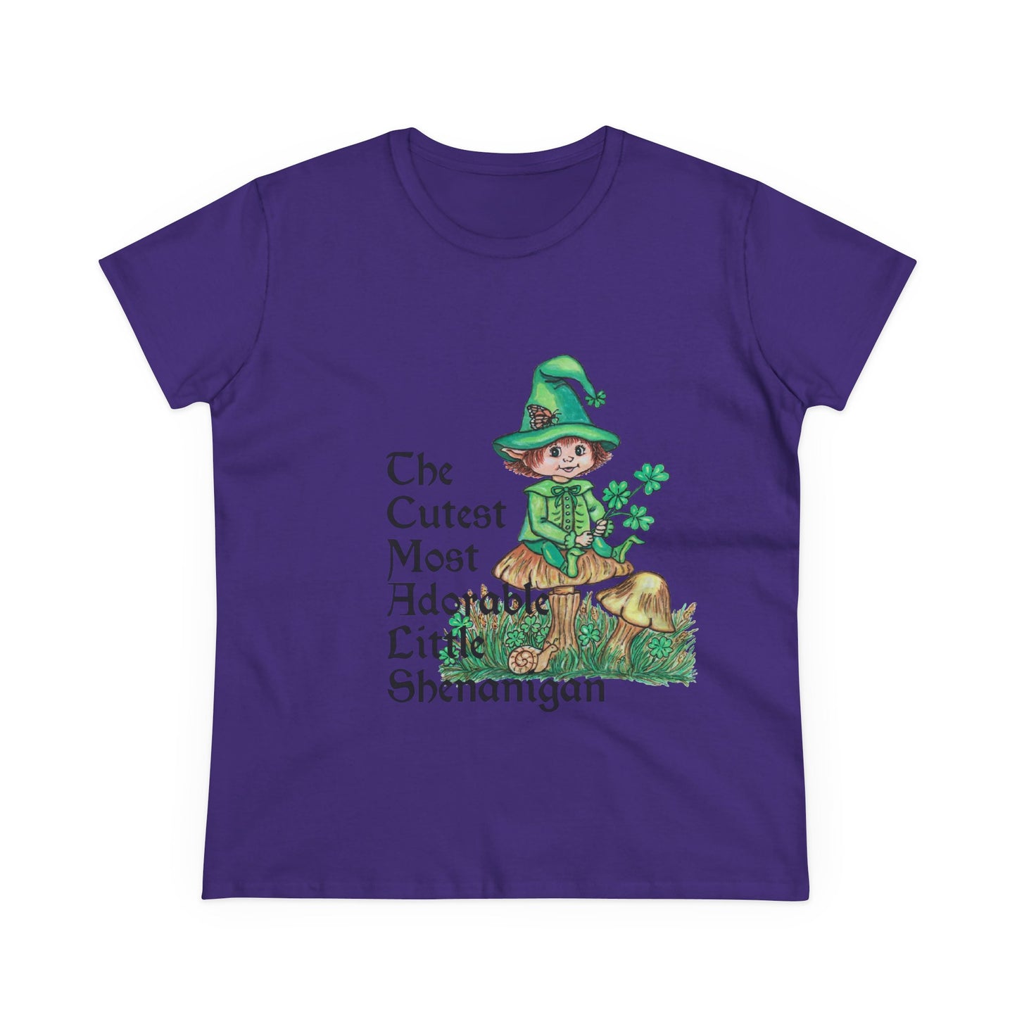 Cutest Leprechaun Women's Midweight Cotton Tee