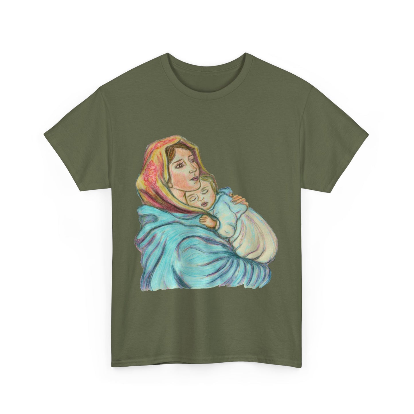Mother and Child Unisex Heavy Cotton Tee