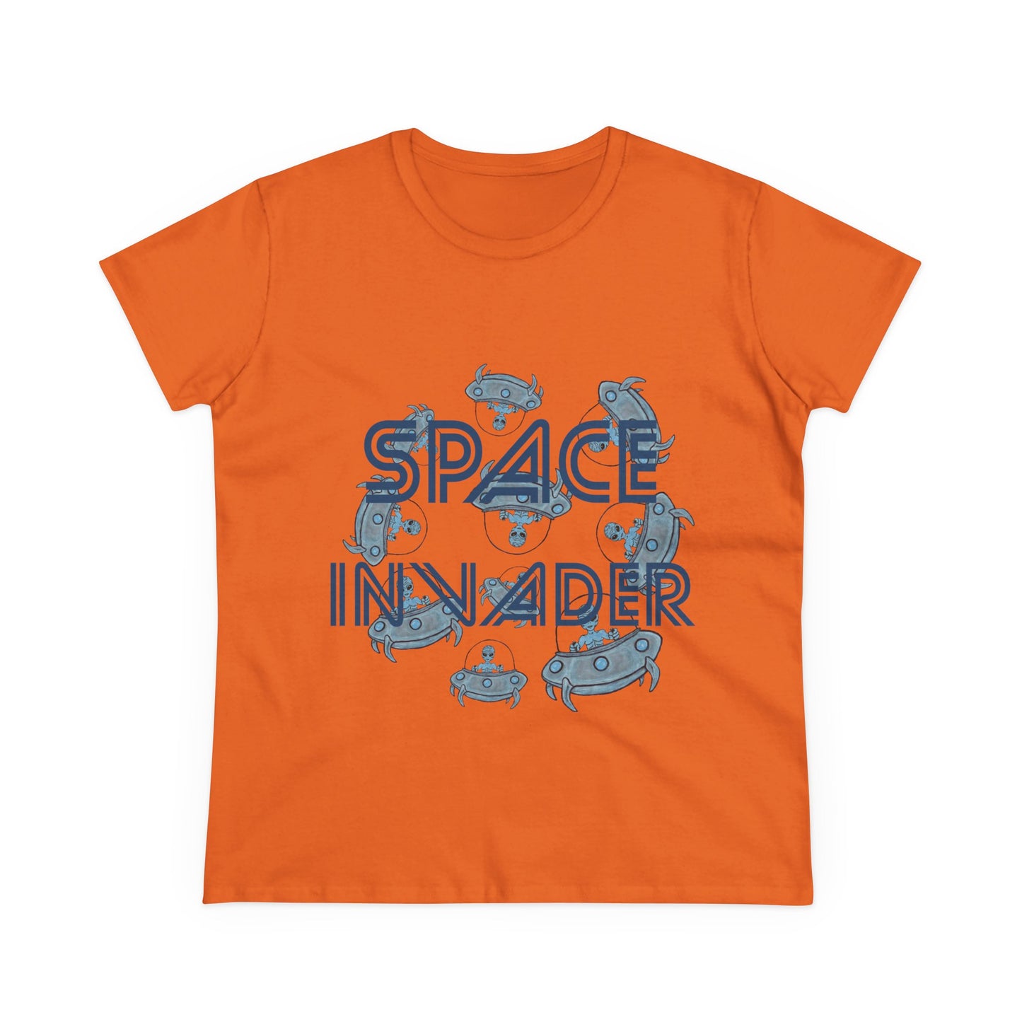 Space Invader Women's Midweight Cotton Tee
