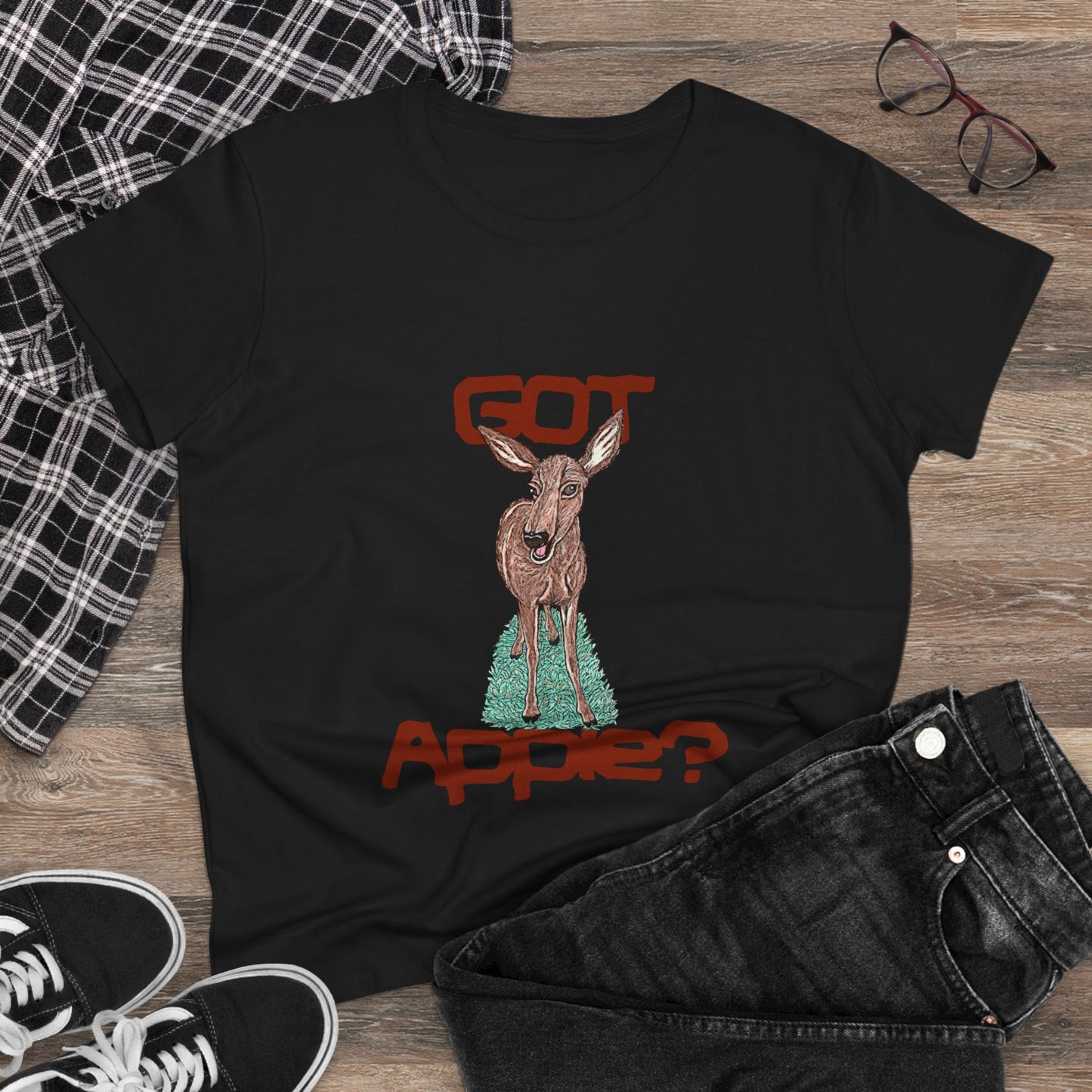 Got Apple? Women's Midweight Cotton Tee
