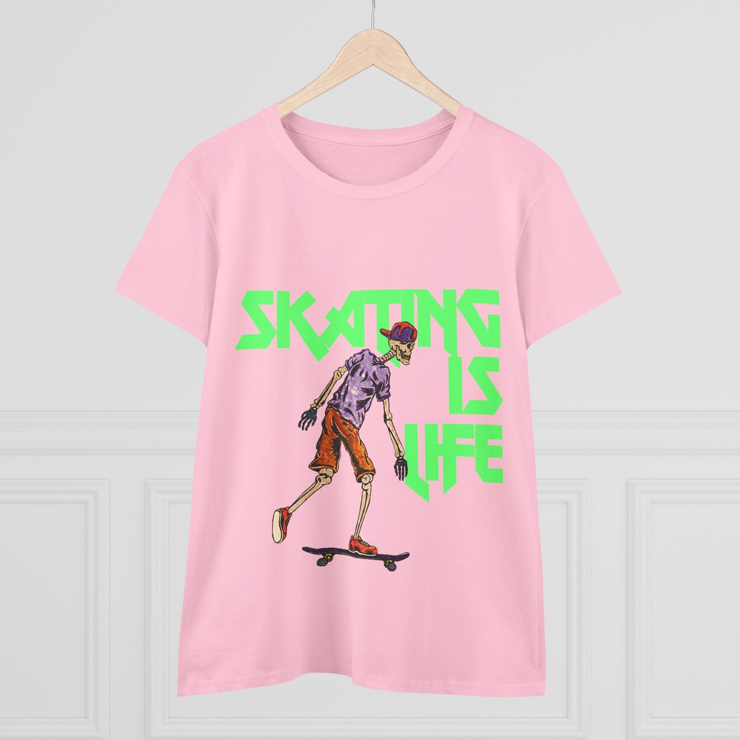 Skating is Life Women's Midweight Cotton Tee