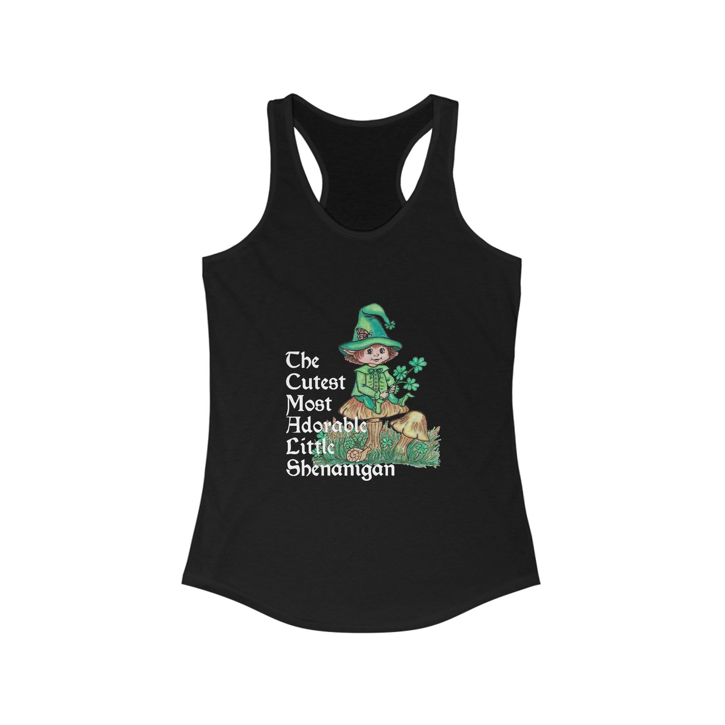 Cutest Little Leprechaun Women's Ideal Racerback Tank