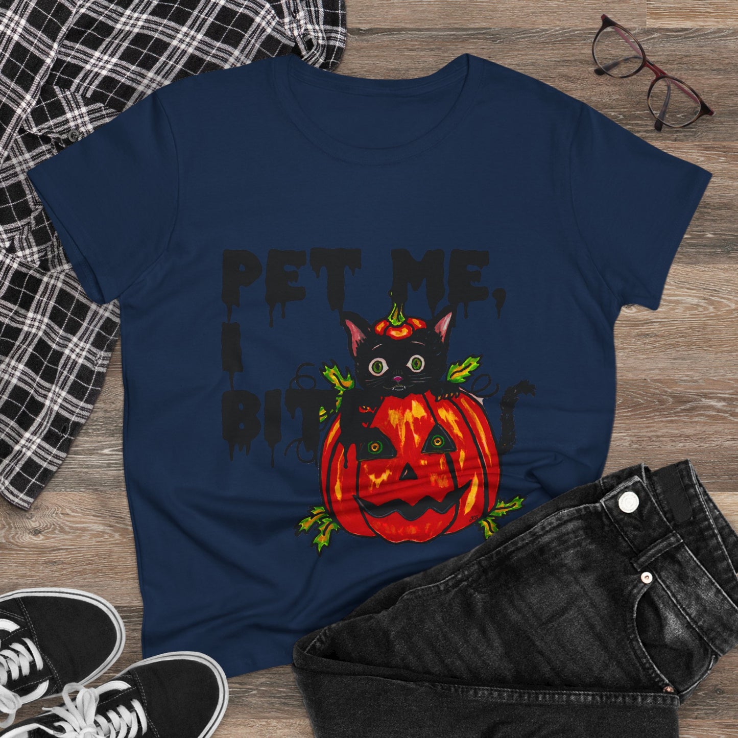 Pet Me Women's Midweight Cotton Tee