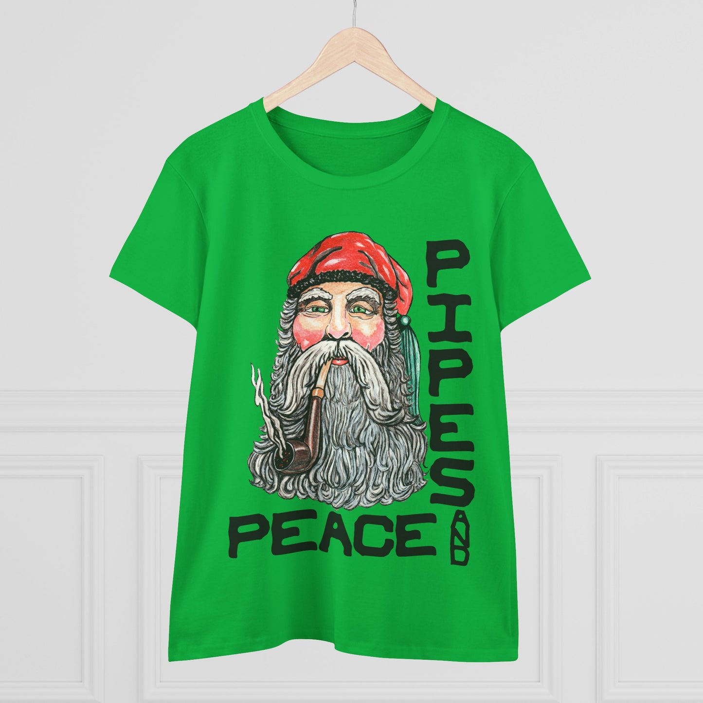 Pipes and Peace Women's Midweight Cotton Tee