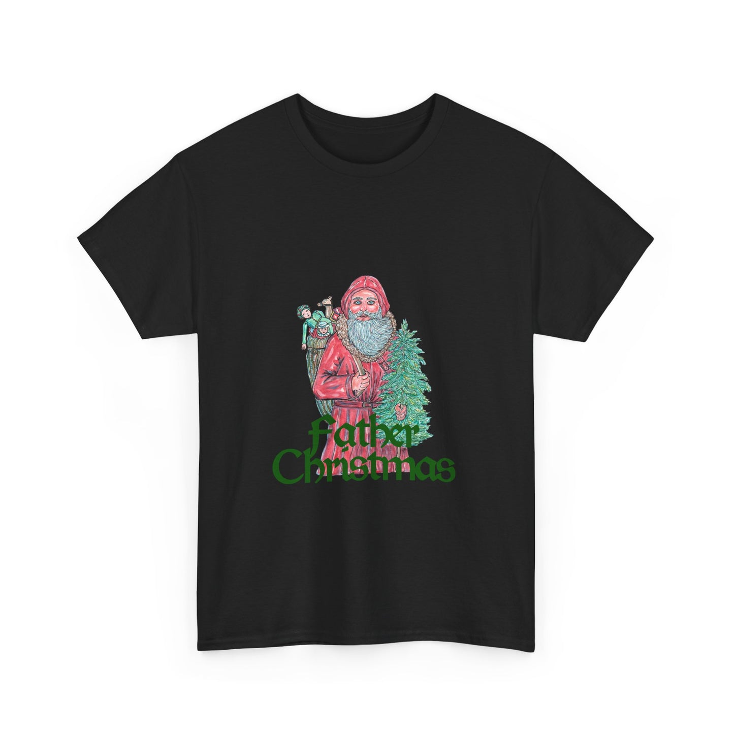 Father Christmas Unisex Heavy Cotton Tee