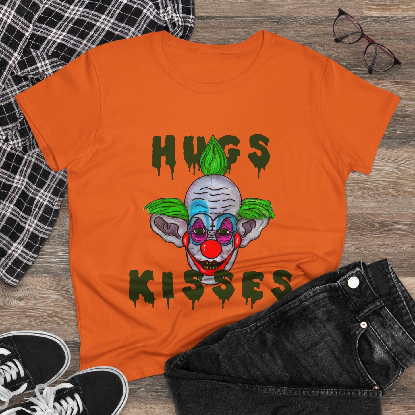 Hugs, Kisses Women's Midweight Cotton Tee