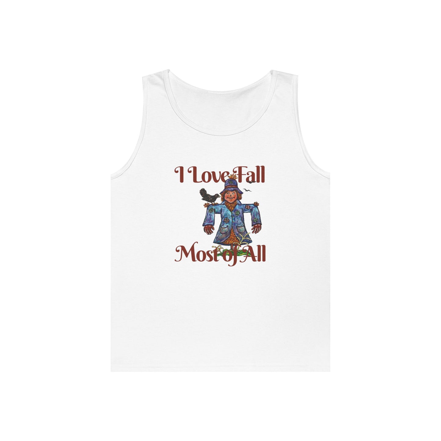 I Love Fall Most of All Unisex Heavy Cotton Tank Top