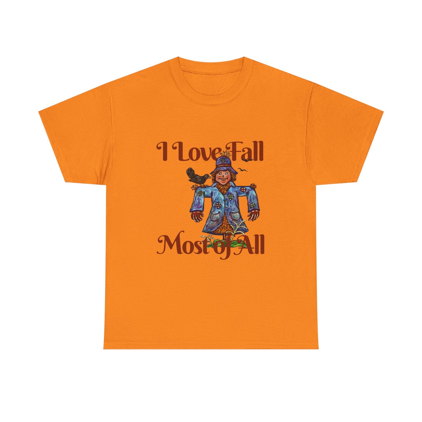 I Love Fall Most of All Unisex Heavy Cotton Tee