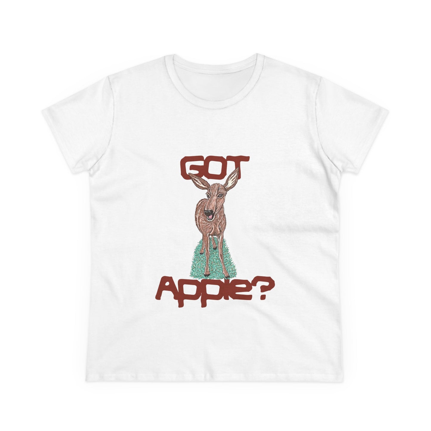 Got Apple? Women's Midweight Cotton Tee
