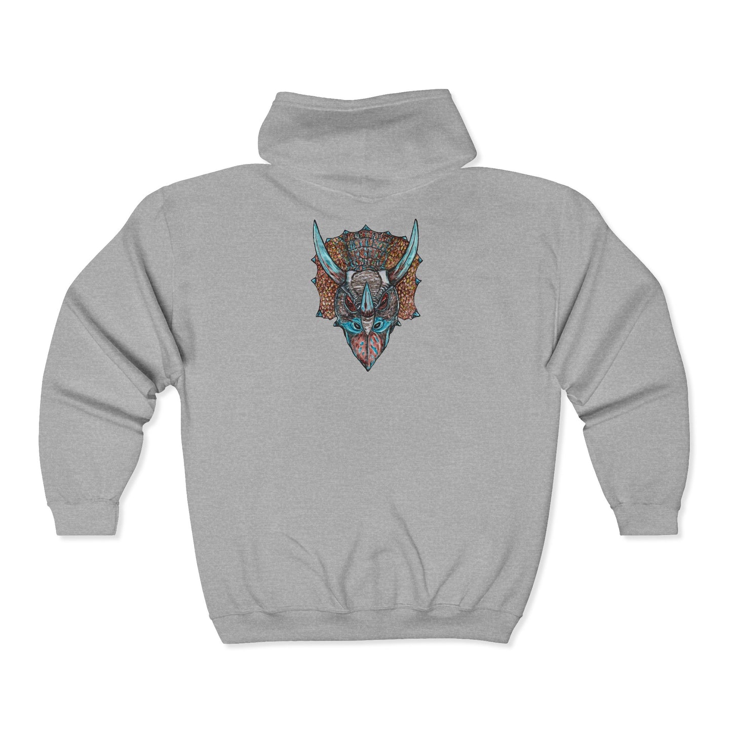 Triceratops Unisex Heavy Blend™ Full Zip Hooded Sweatshirt