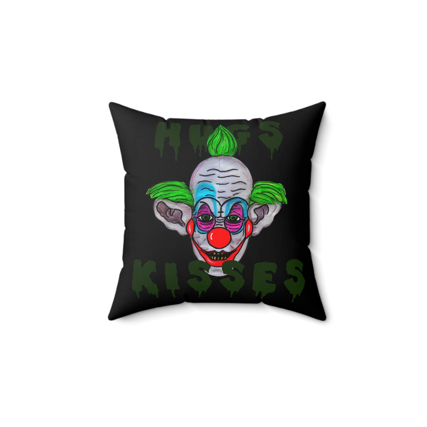 Killer Klown Spun Polyester Square Pillow