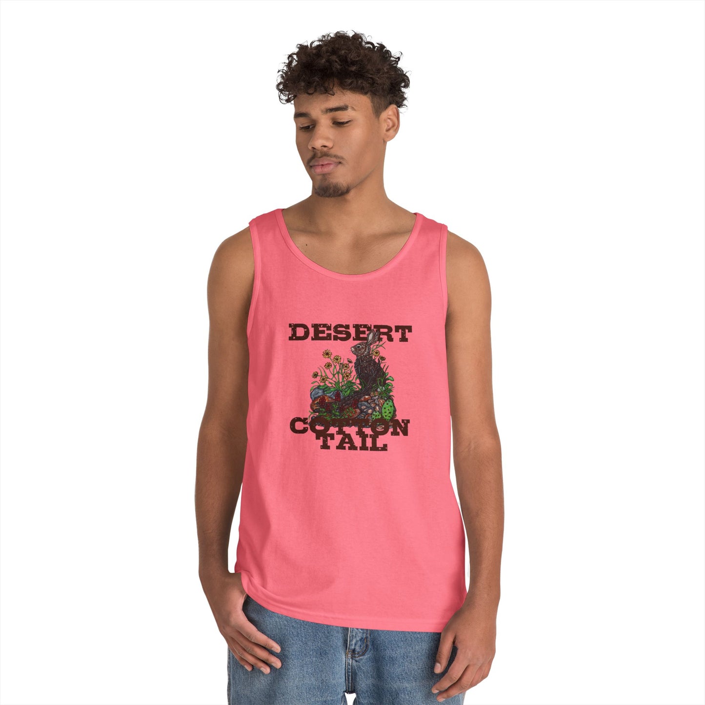 Desert Cottontail Unisex Heavy Cotton Tank Top