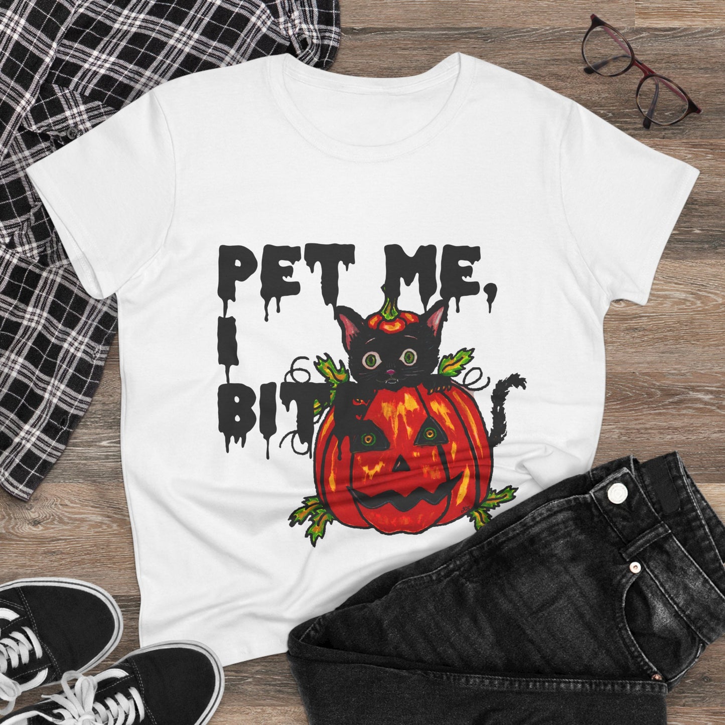 Pet Me Women's Midweight Cotton Tee