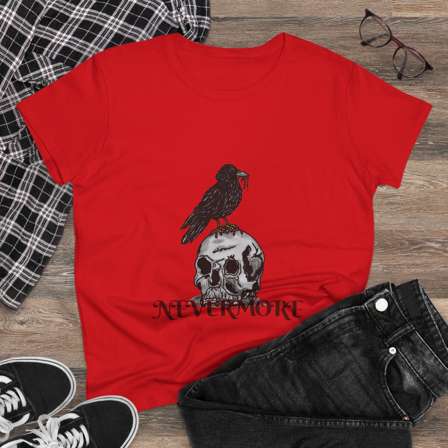 Nevermore Women's Midweight Cotton Tee