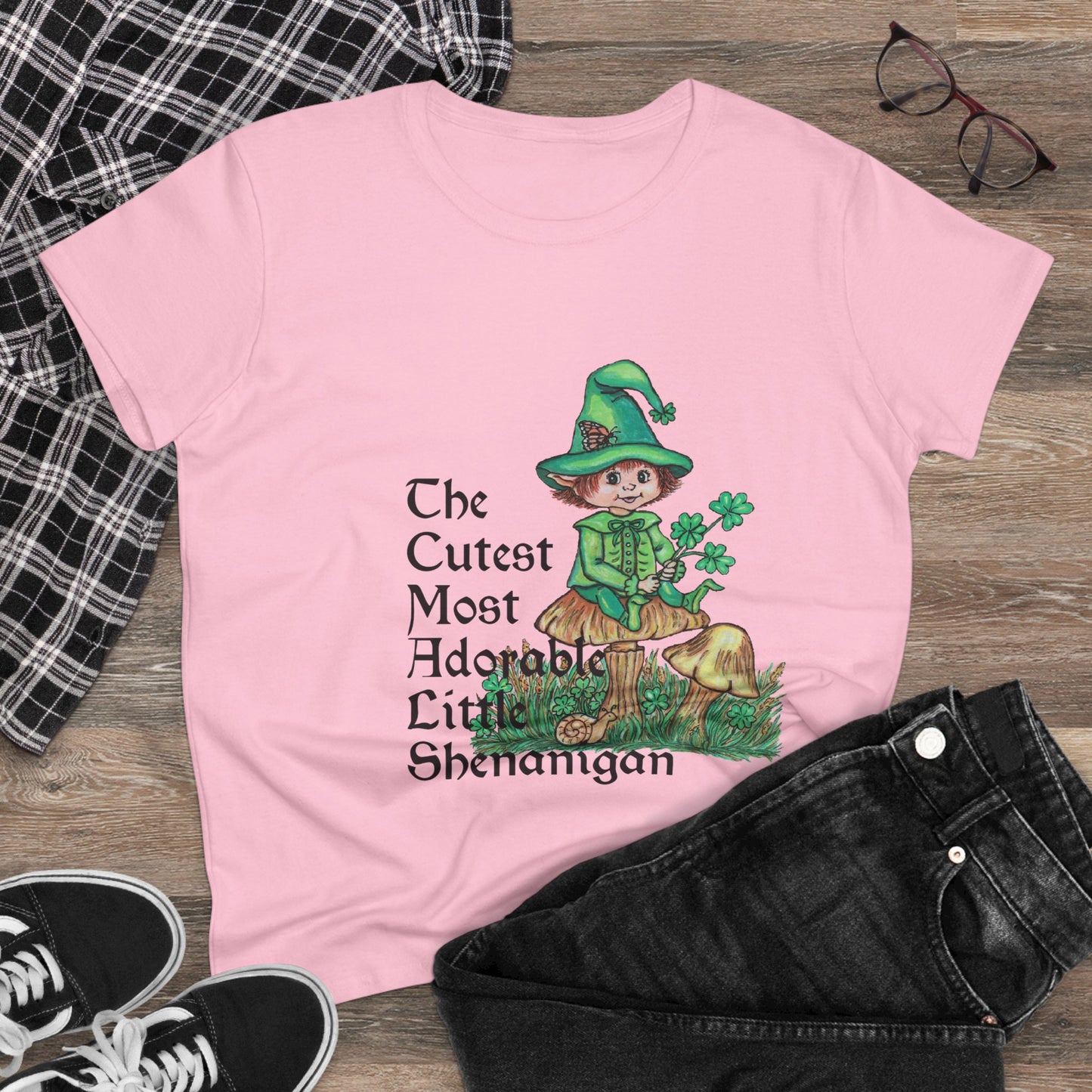 Cutest Leprechaun Women's Midweight Cotton Tee