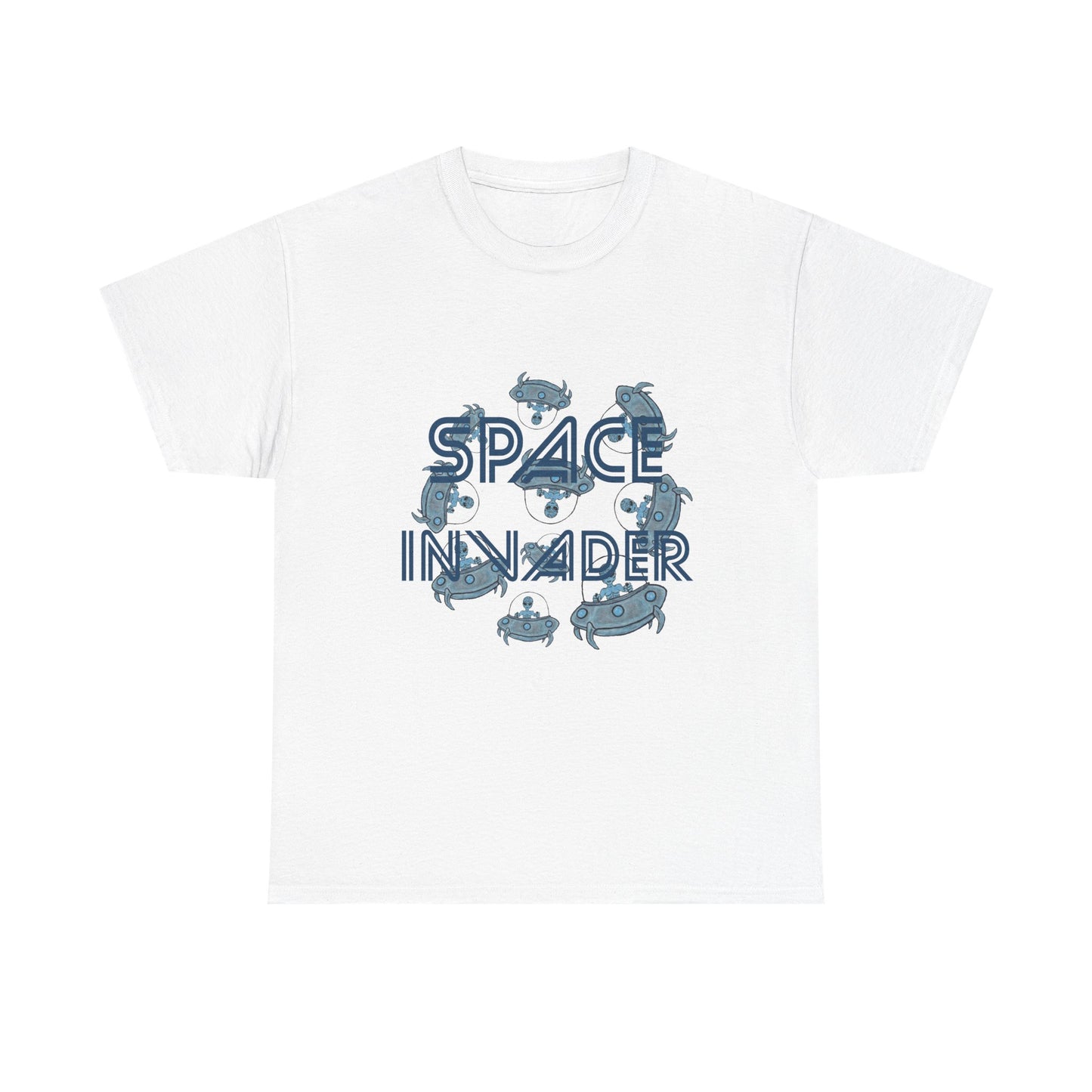 Space Invader Unisex Heavy Cotton Tee