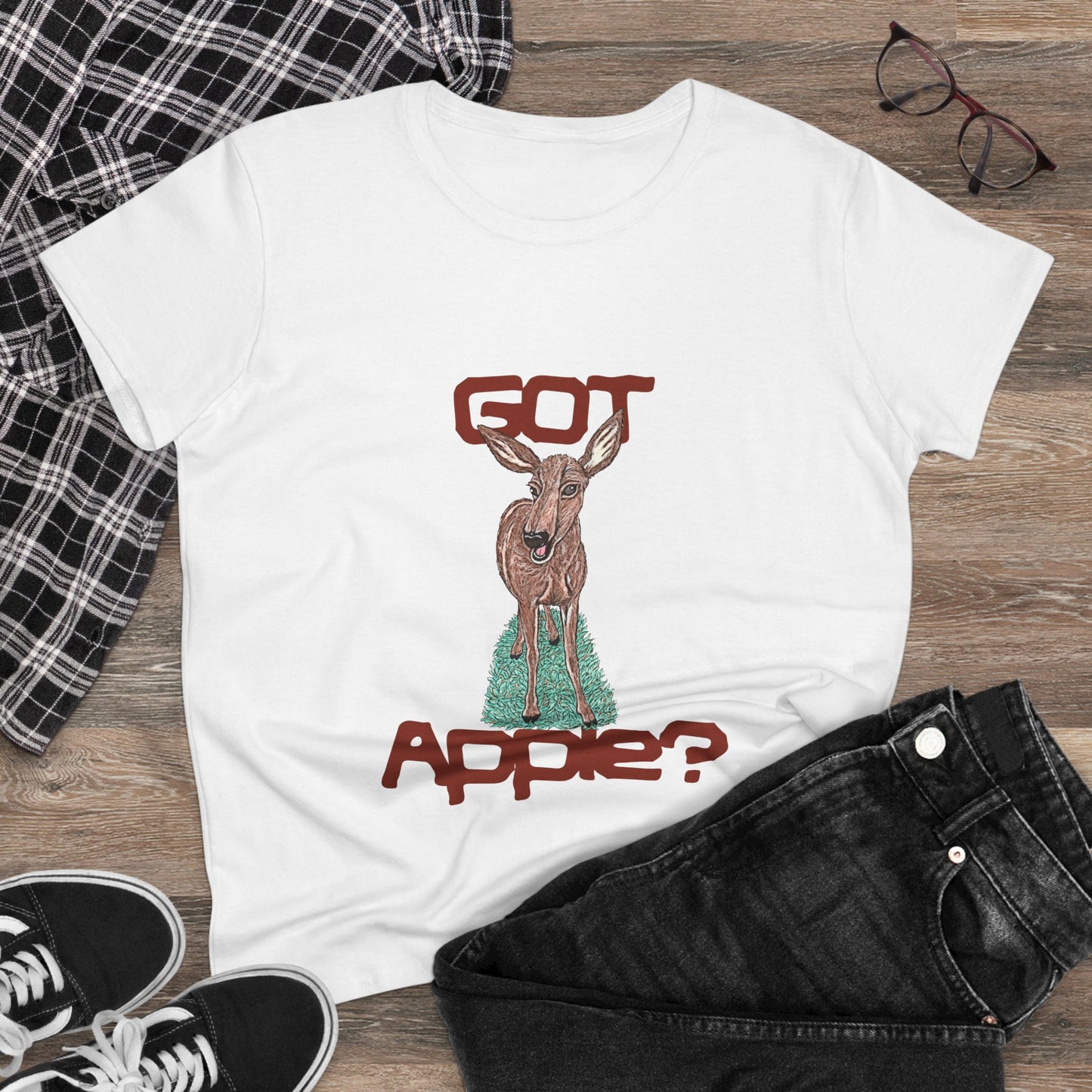 Got Apple? Women's Midweight Cotton Tee