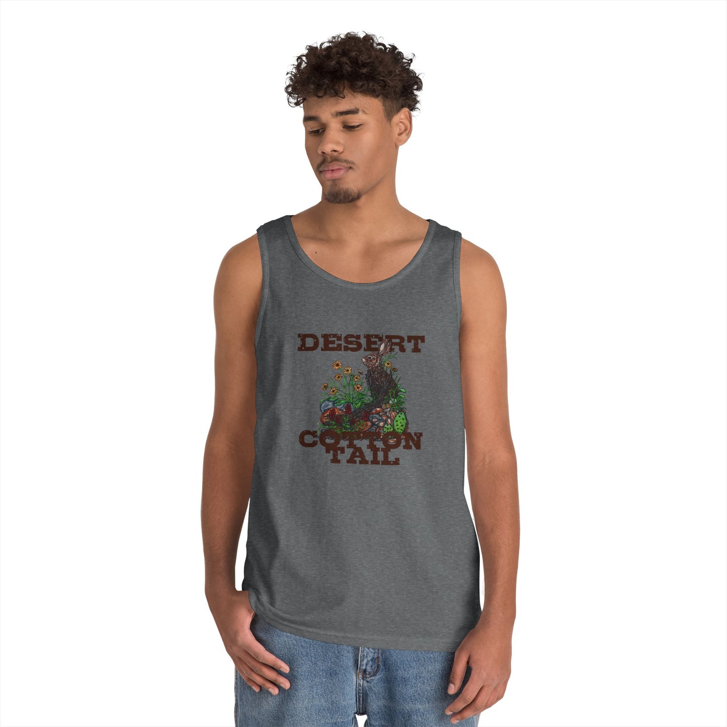 Desert Cottontail Unisex Heavy Cotton Tank Top