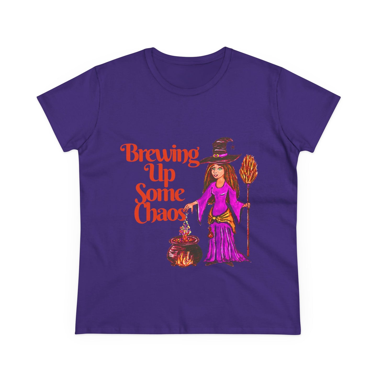 Brewing Up Some Chaos Women's Midweight Cotton Tee