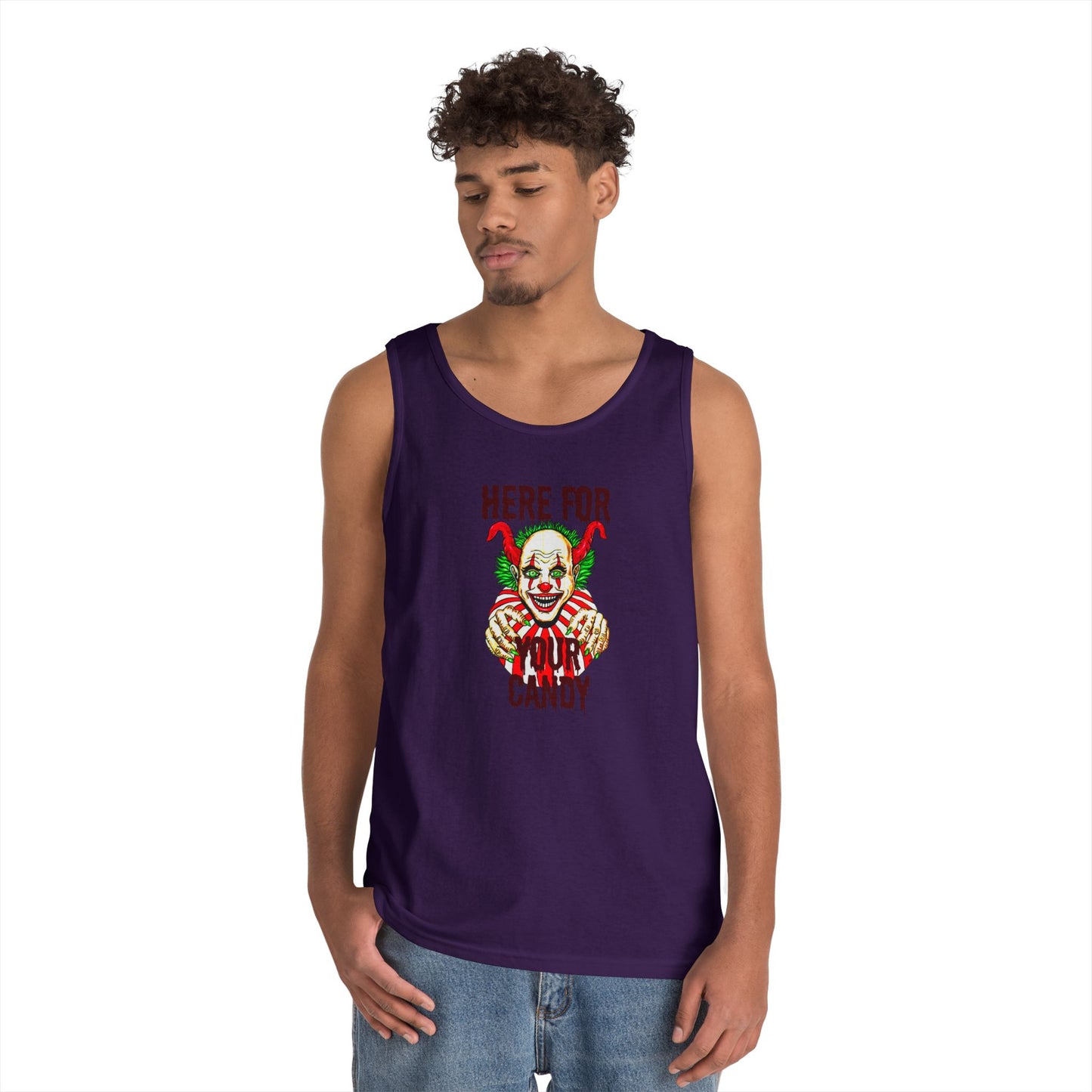 Here for Your Candy Unisex Heavy Cotton Tank Top