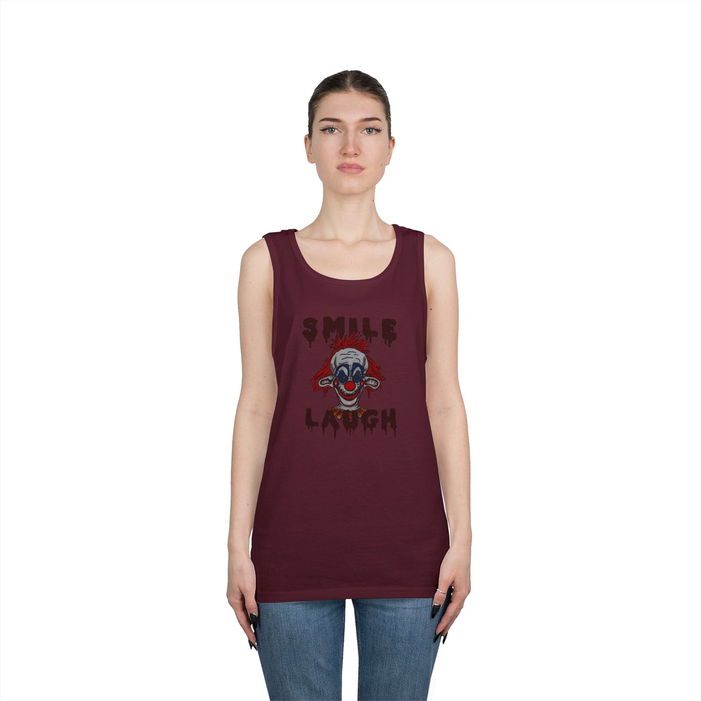 Smile, Laugh Unisex Heavy Cotton Tank Top