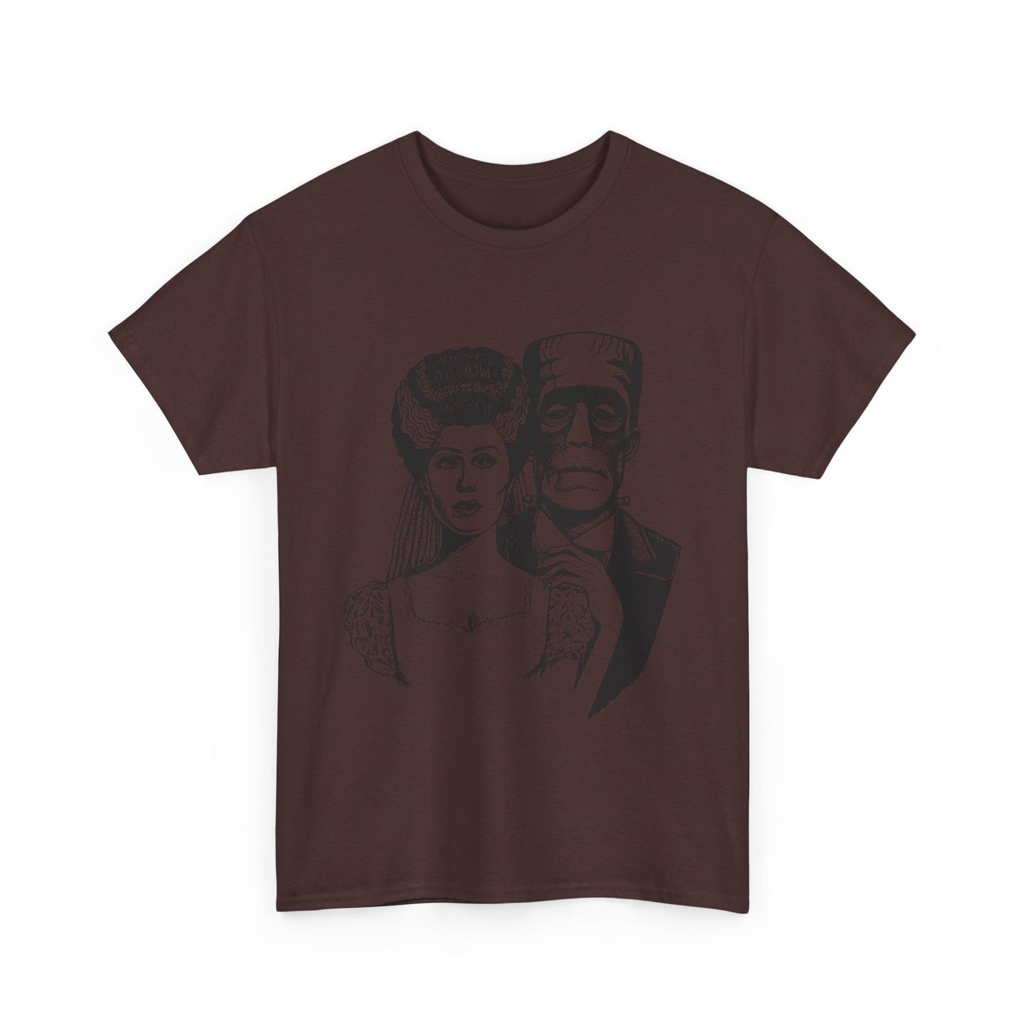 Frankenstein and Bride Unisex Heavy Cotton Tee