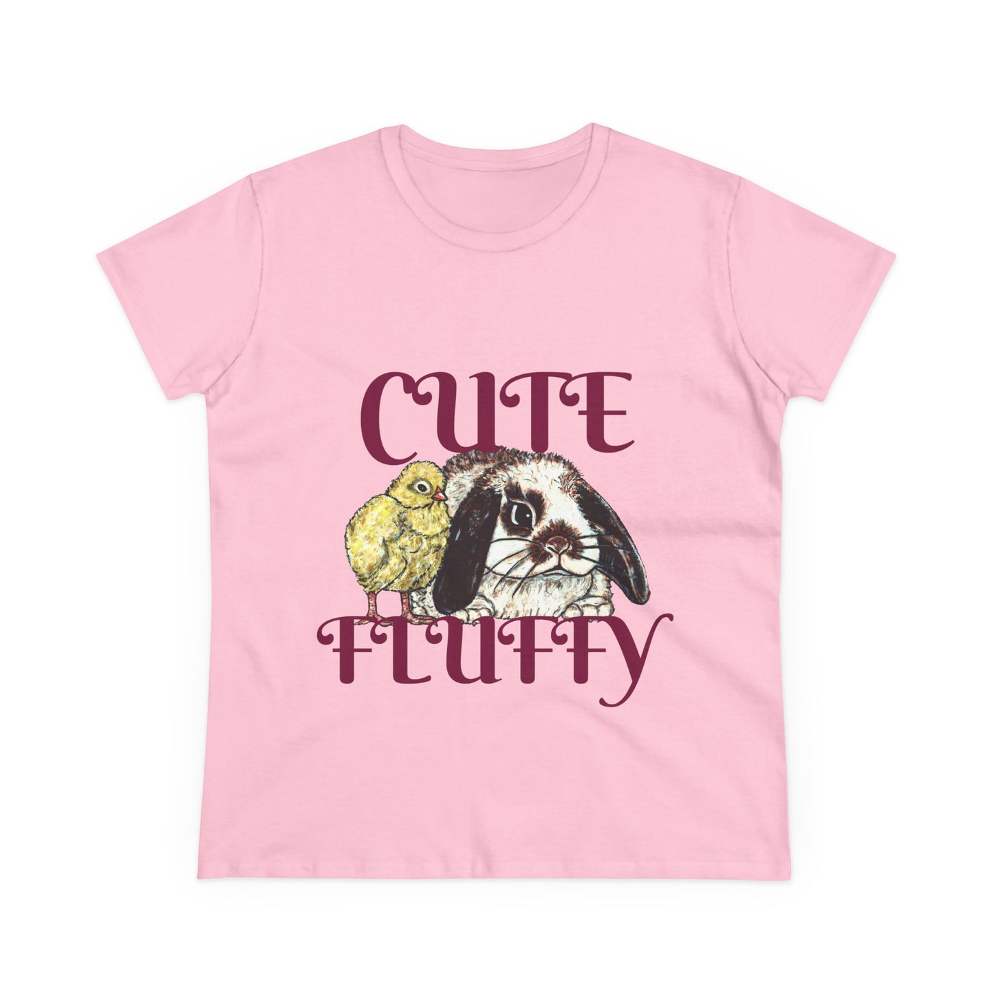 Cute and Fluffy Women's Midweight Cotton Tee