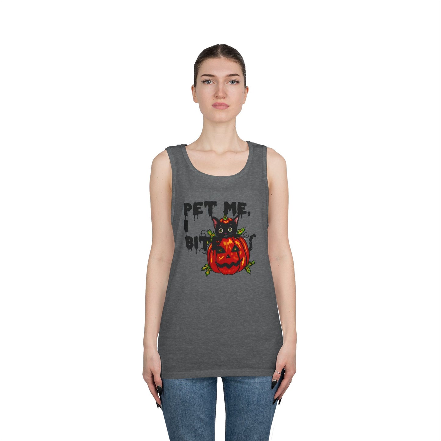 Pet Me Unisex Heavy Cotton Tank Top