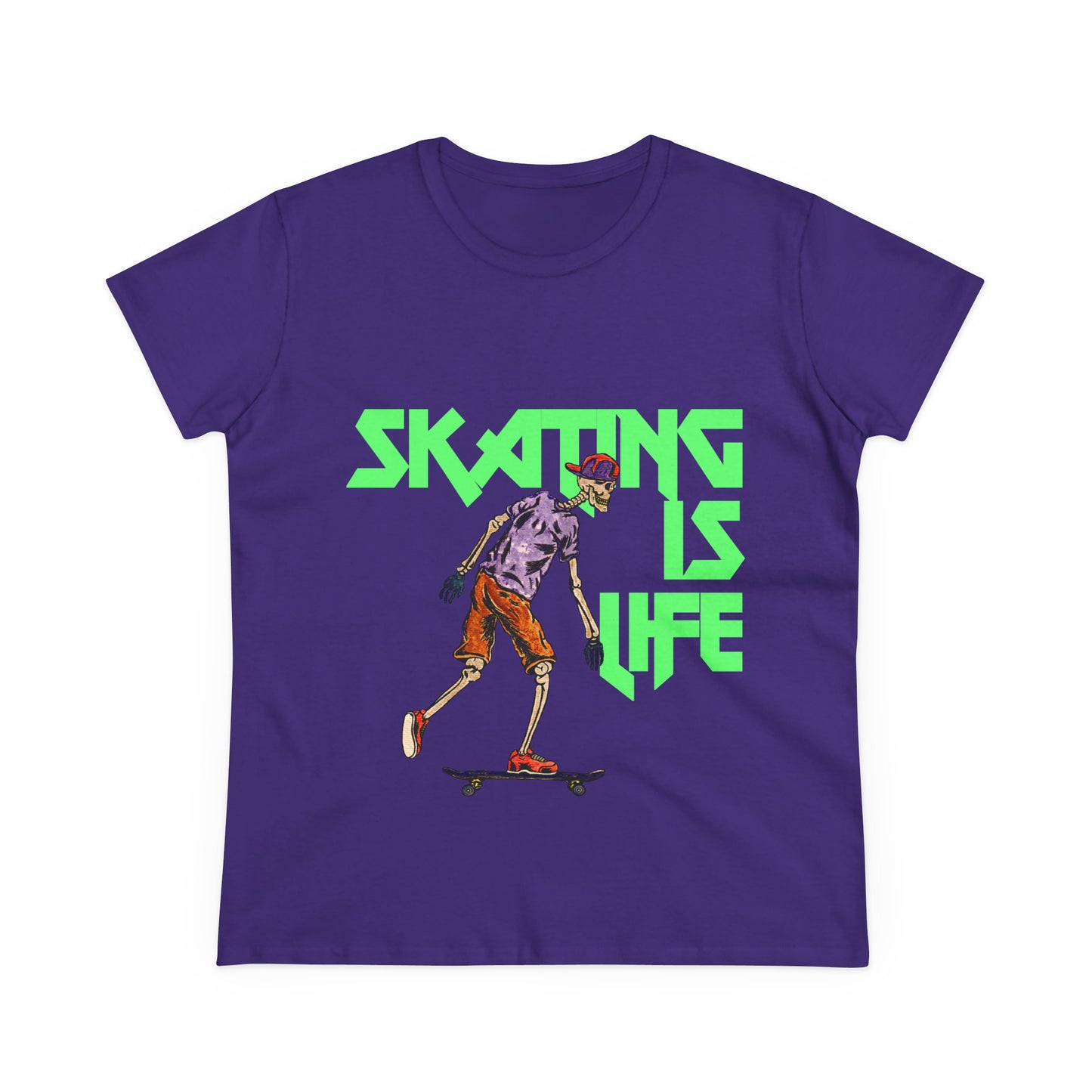 Skating is Life Women's Midweight Cotton Tee