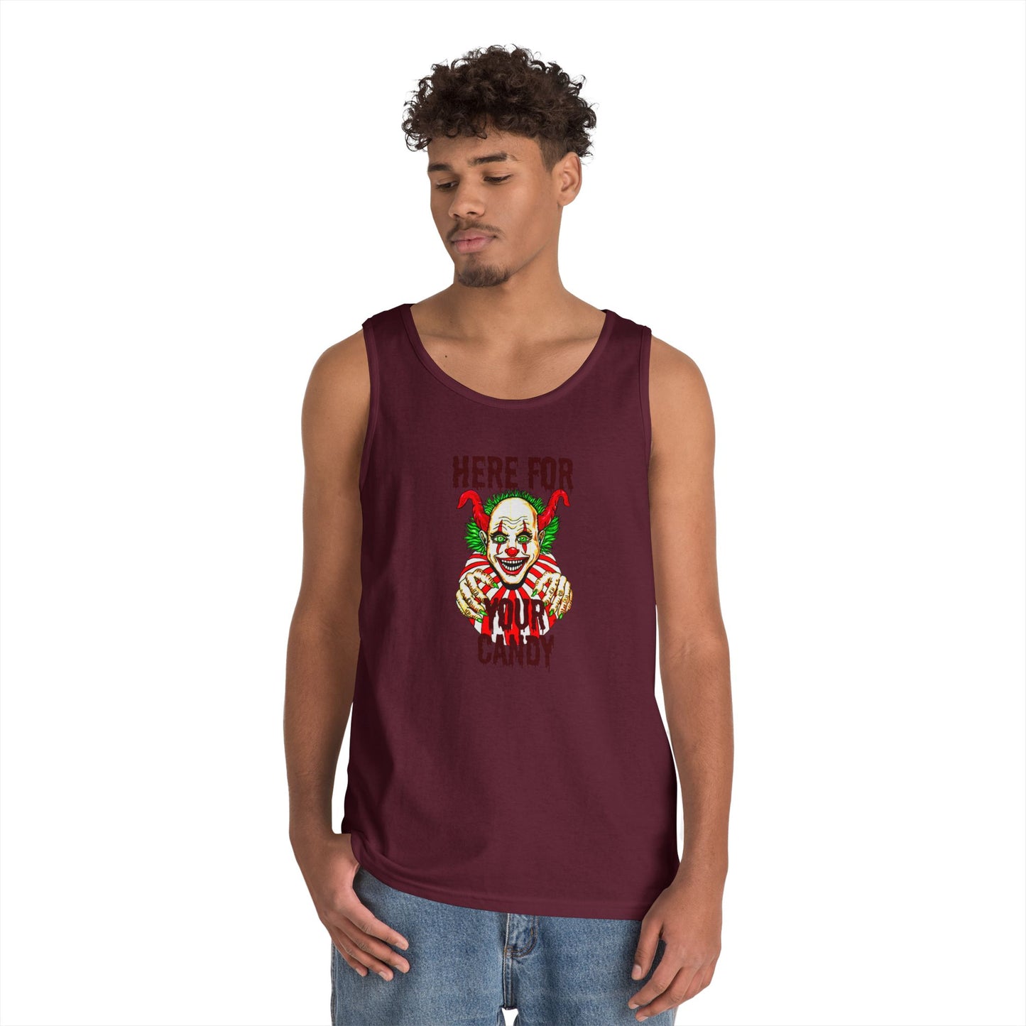 Here for Your Candy Unisex Heavy Cotton Tank Top