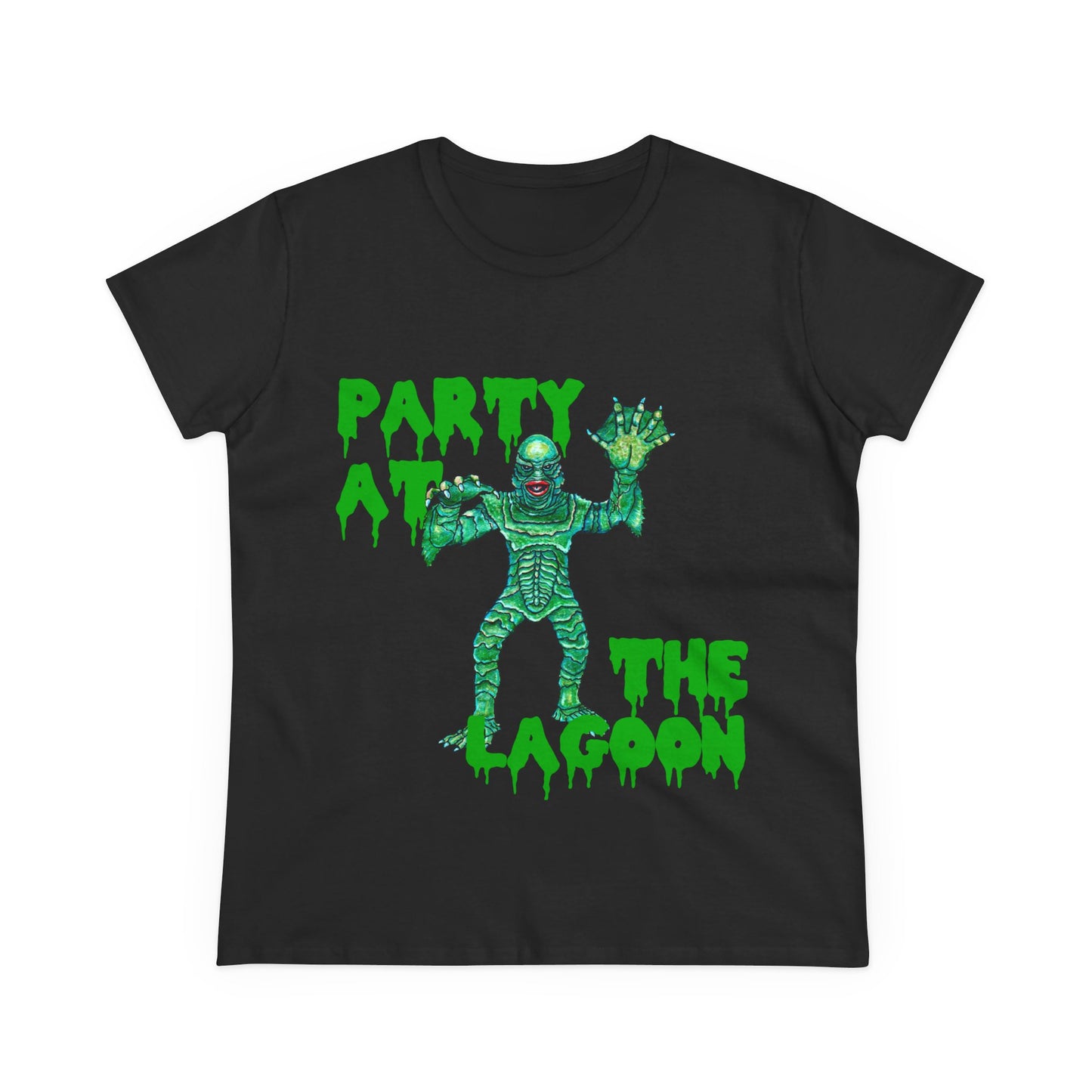 Party at the Lagoon Women's Midweight Cotton Tee