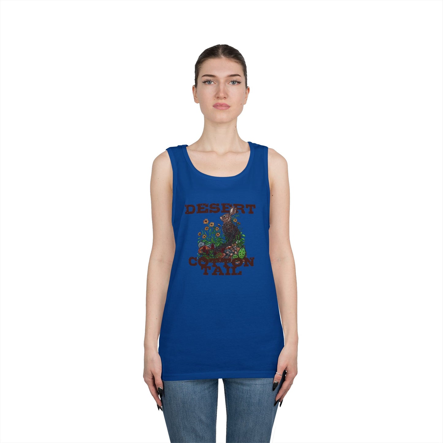 Desert Cottontail Unisex Heavy Cotton Tank Top