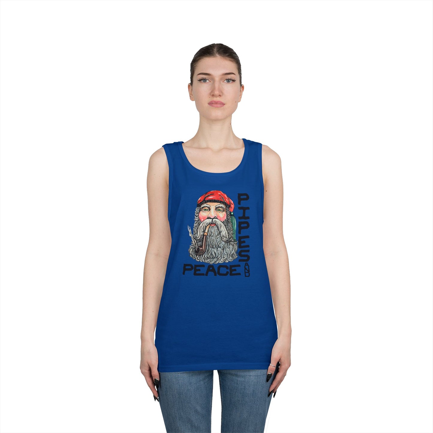 Pipes and Peace Unisex Heavy Cotton Tank Top