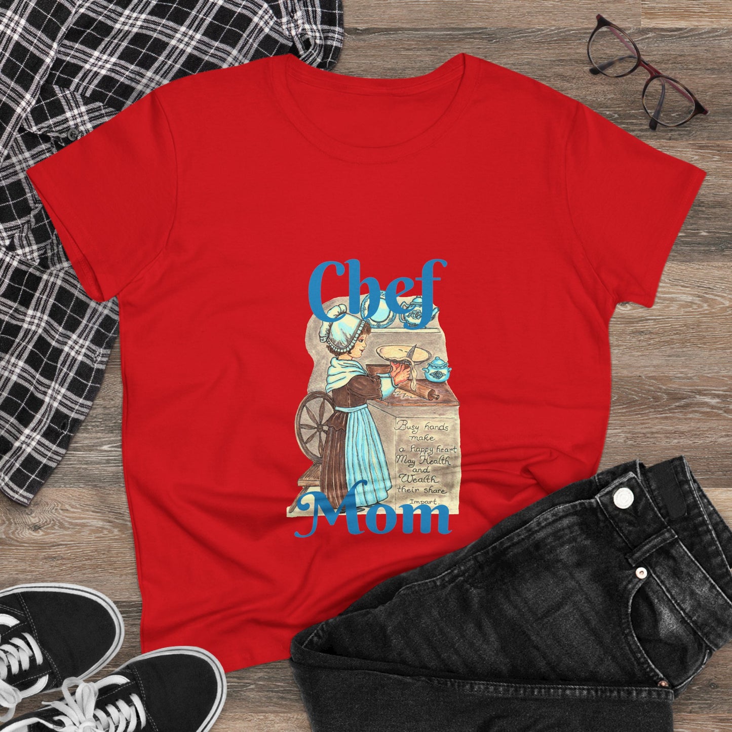 Chef Mom Women's Midweight Cotton Tee