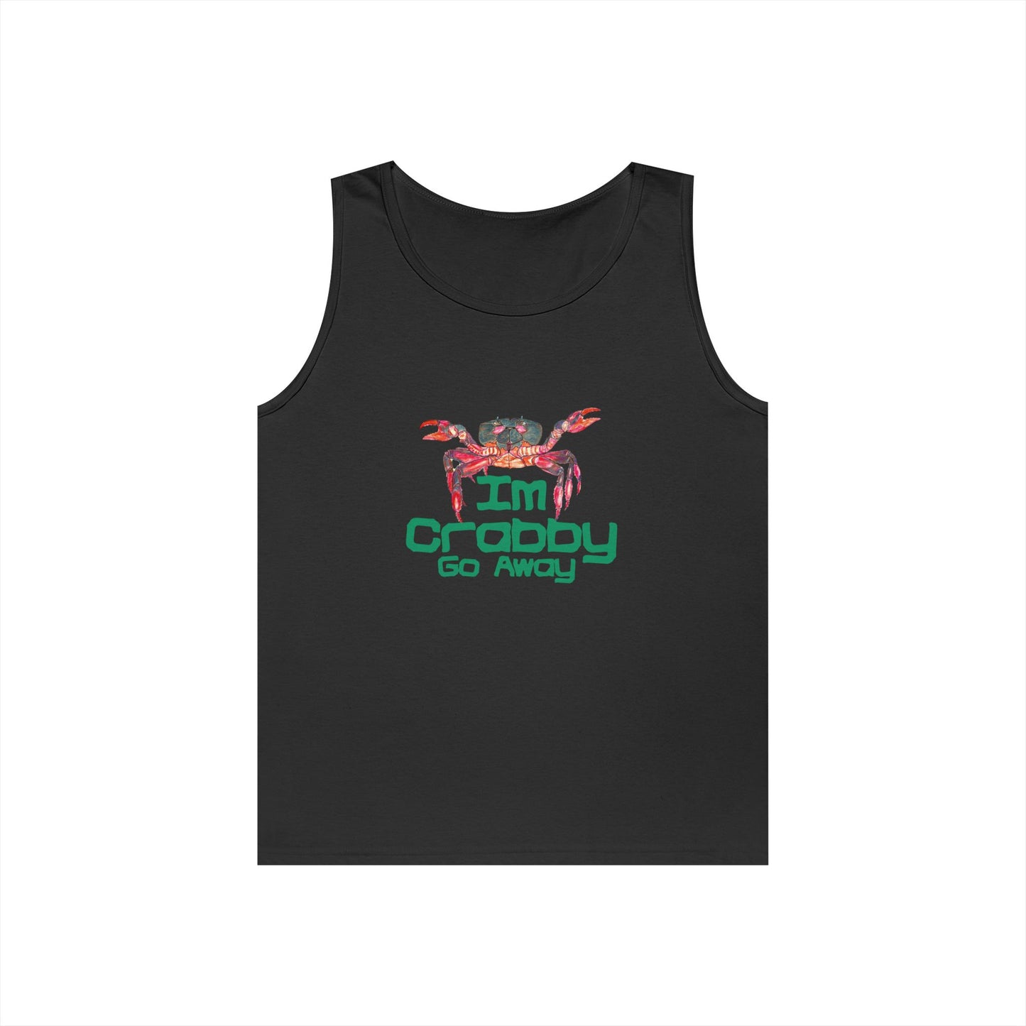 I'm Crabby Go Away Unisex Heavy Cotton Tank Top