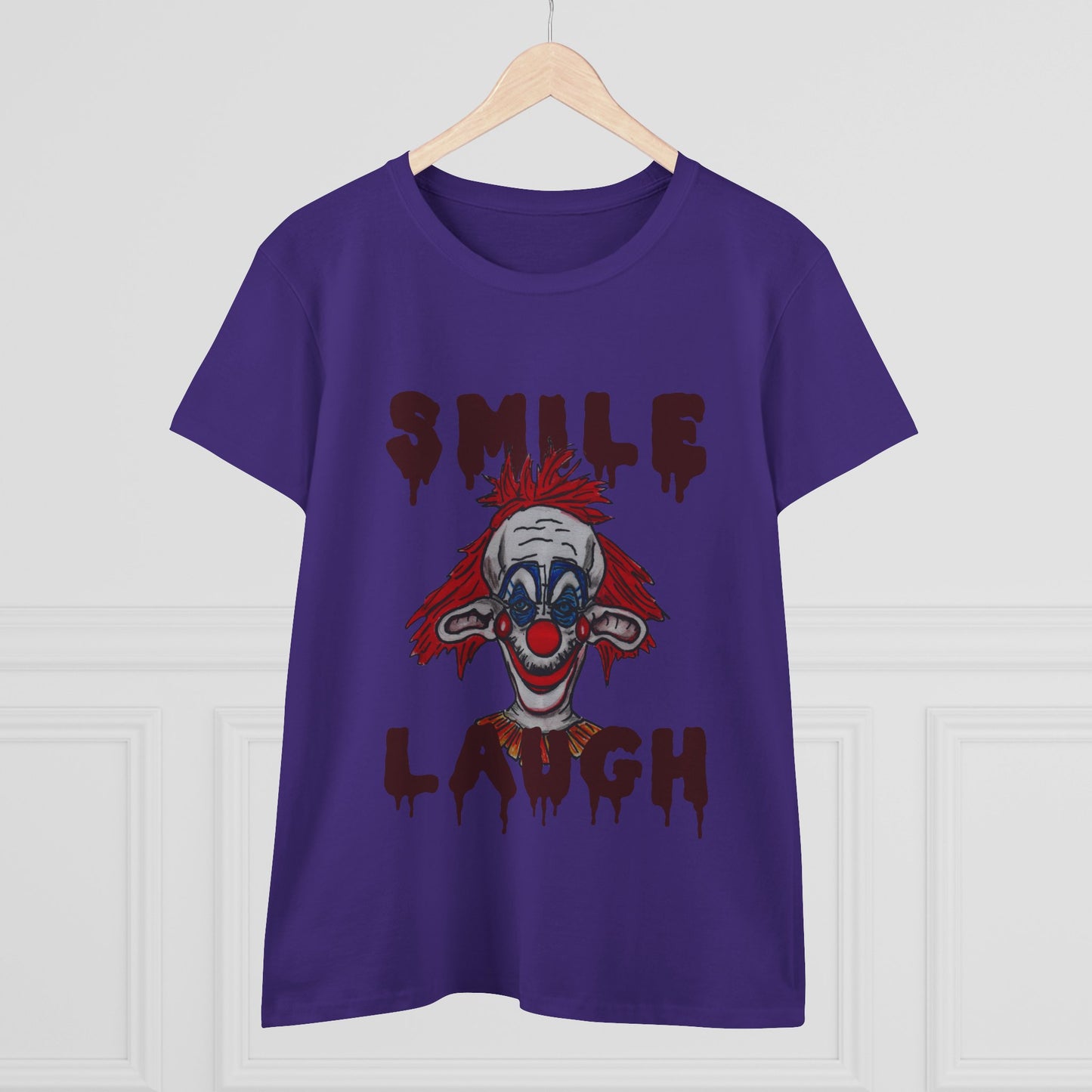 Smile, Laugh Women's Midweight Cotton Tee