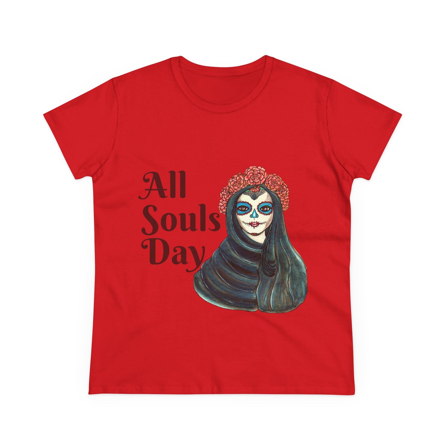 All Souls Day Women's Midweight Cotton Tee