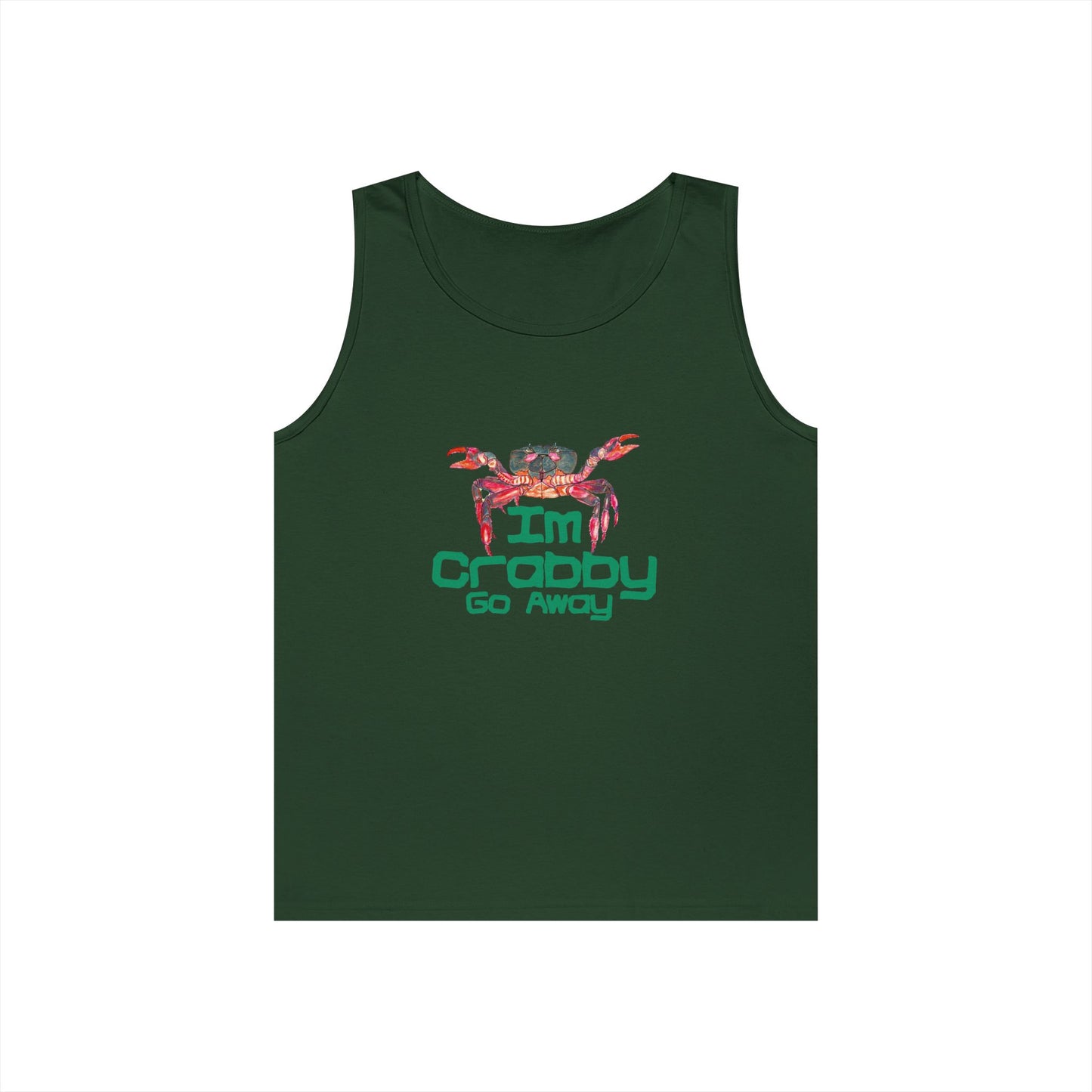 I'm Crabby Go Away Unisex Heavy Cotton Tank Top