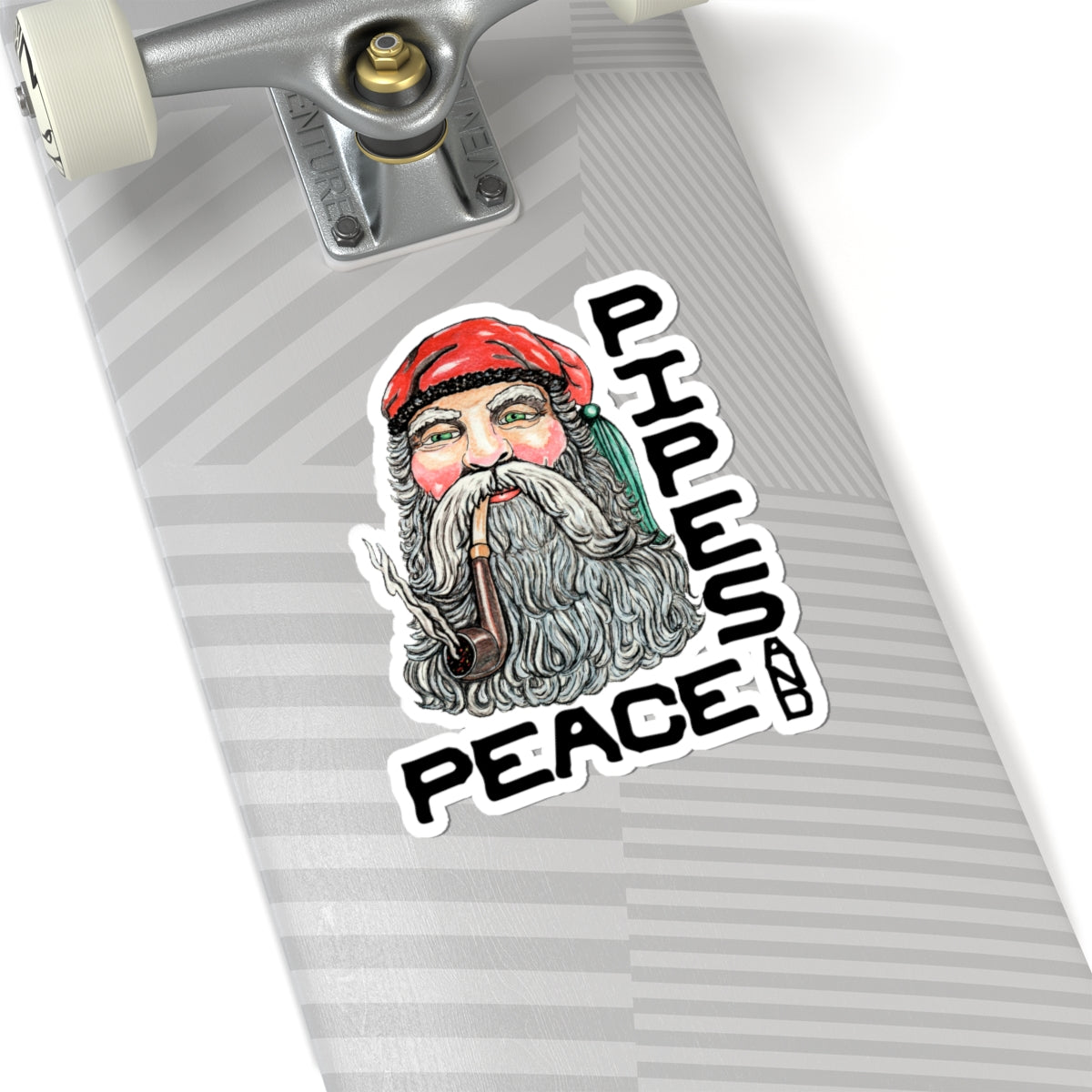 Pipes and Peace Kiss-Cut Stickers