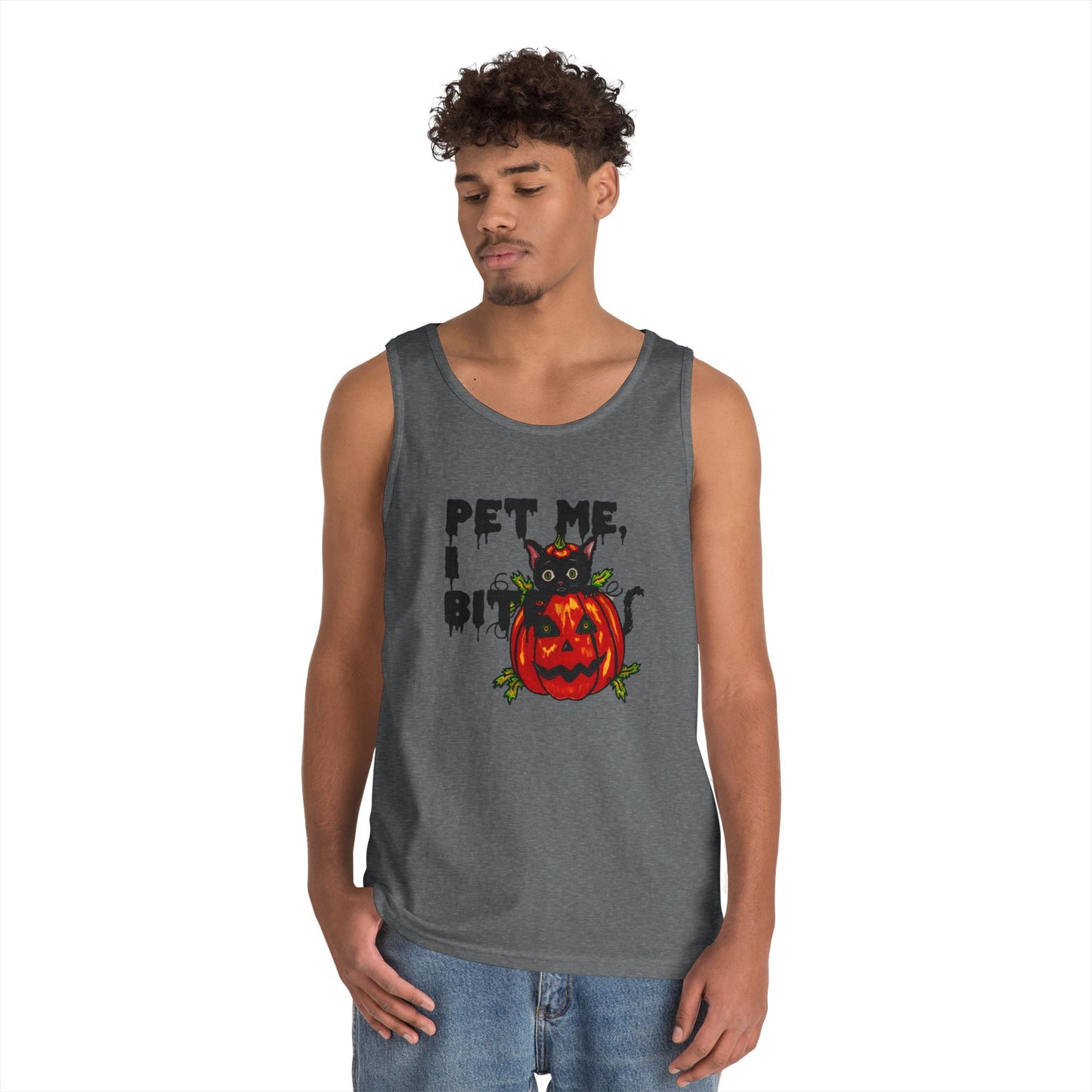 Pet Me Unisex Heavy Cotton Tank Top