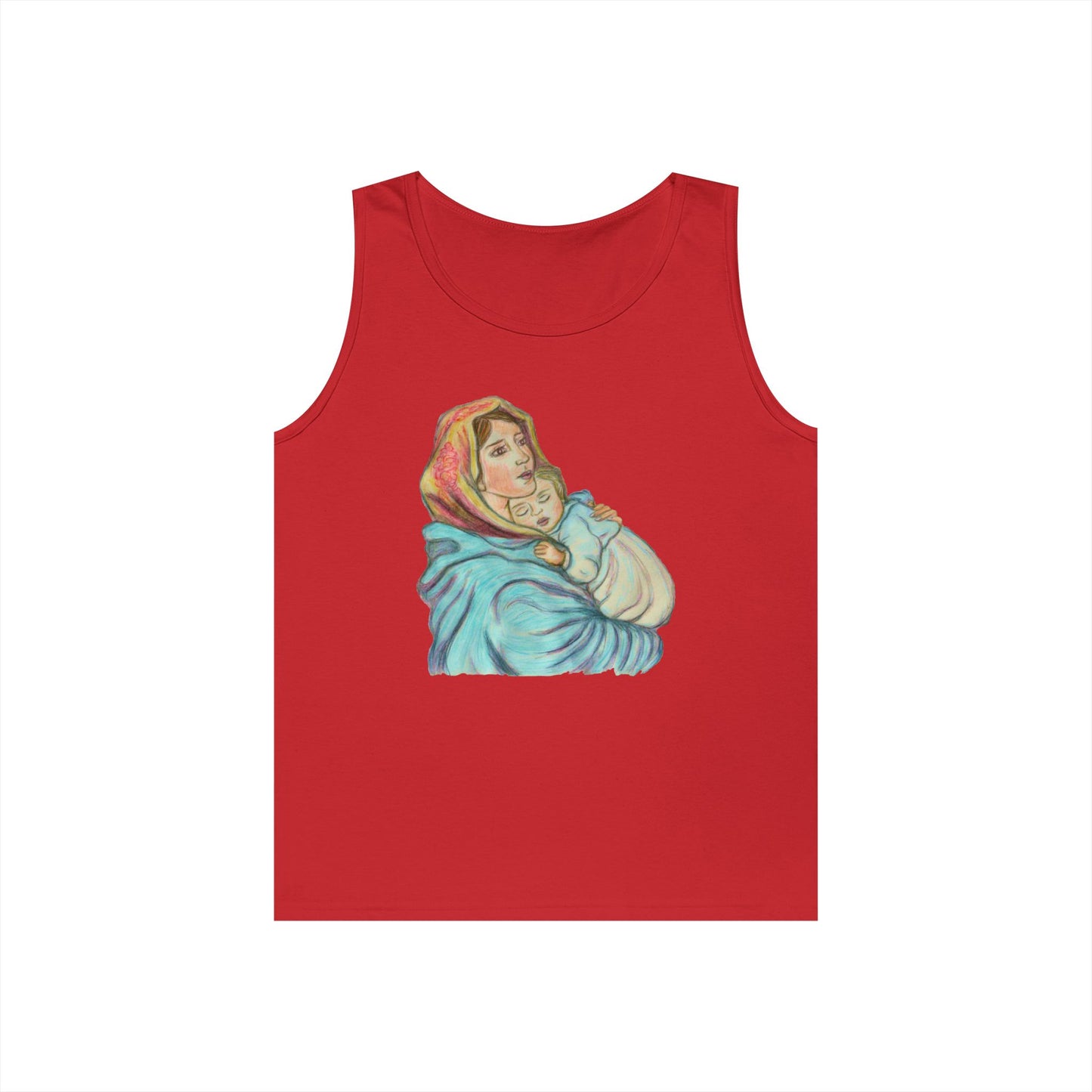 Mother and Child Unisex Heavy Cotton Tank Top