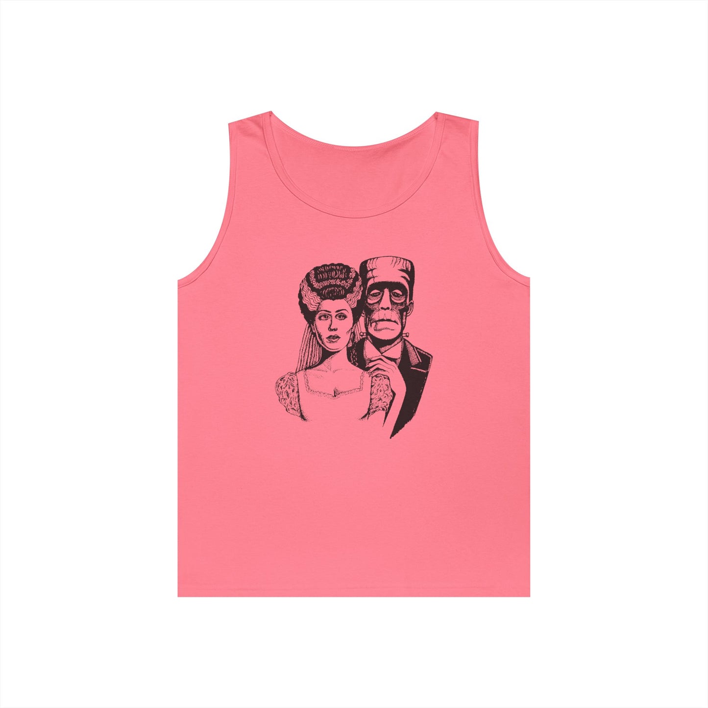 Frankenstein and Bride Unisex Heavy Cotton Tank Top