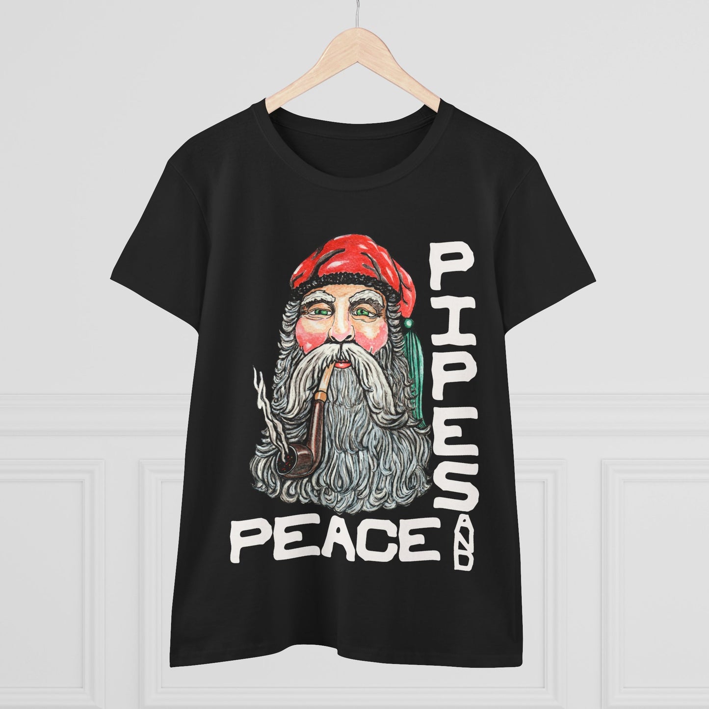 Pipes and Peace Women's Midweight Cotton Tee