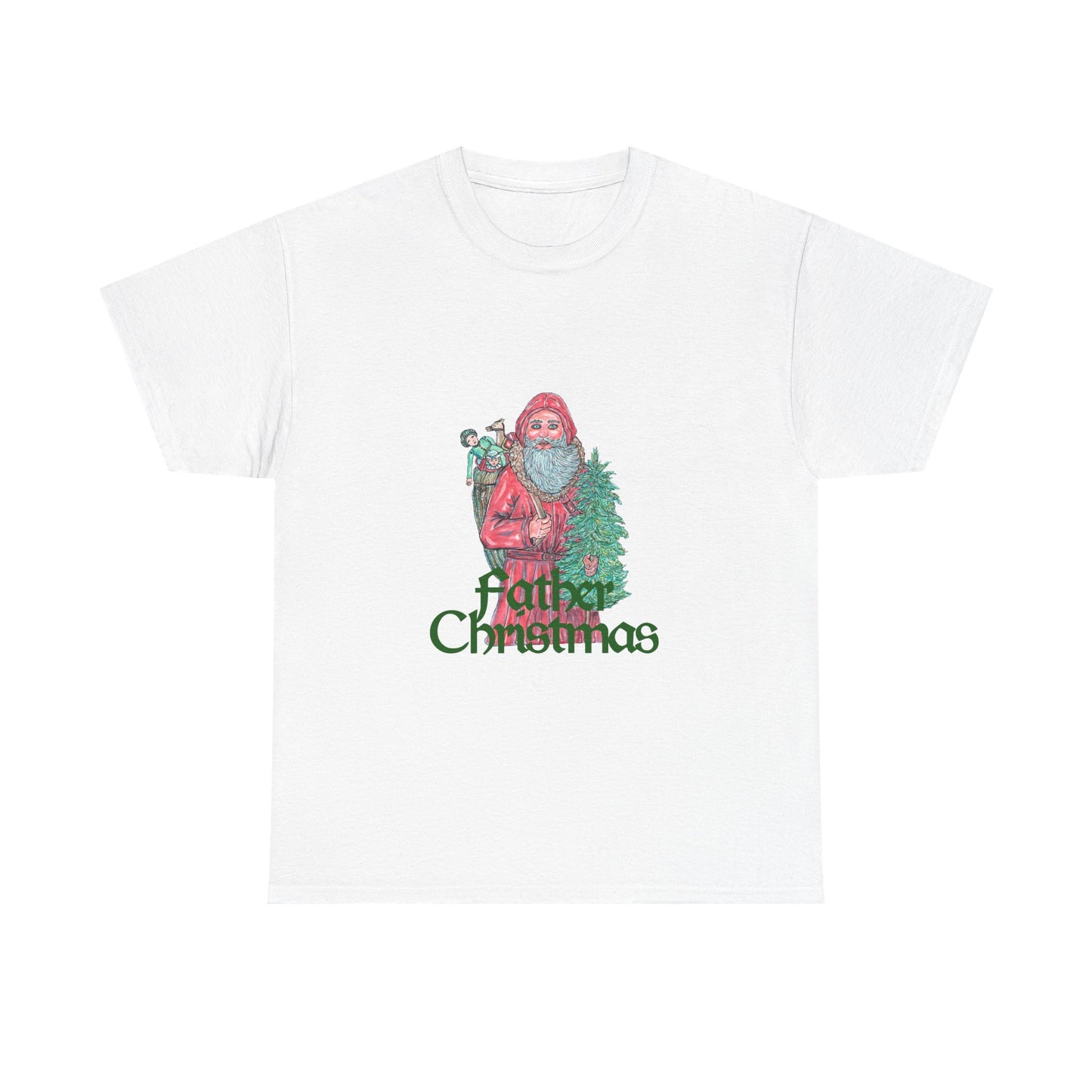 Father Christmas Unisex Heavy Cotton Tee