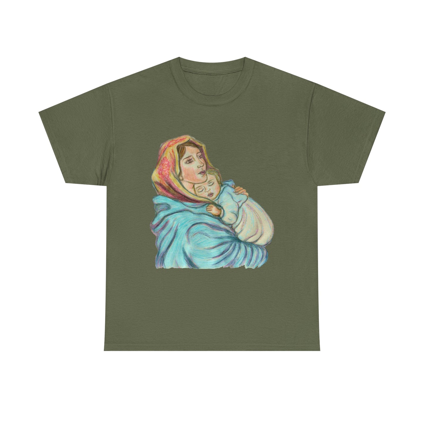 Mother and Child Unisex Heavy Cotton Tee