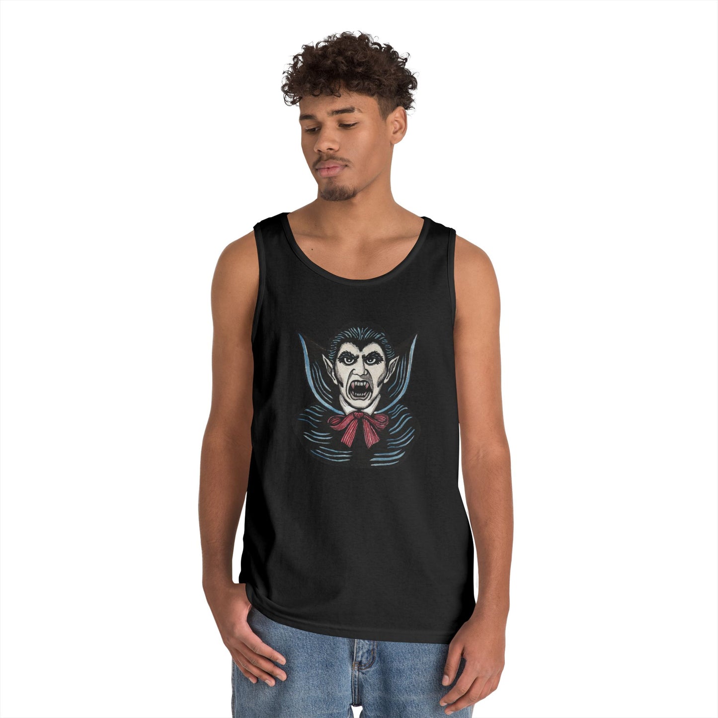 Dracula Unisex Heavy Cotton Tank Top