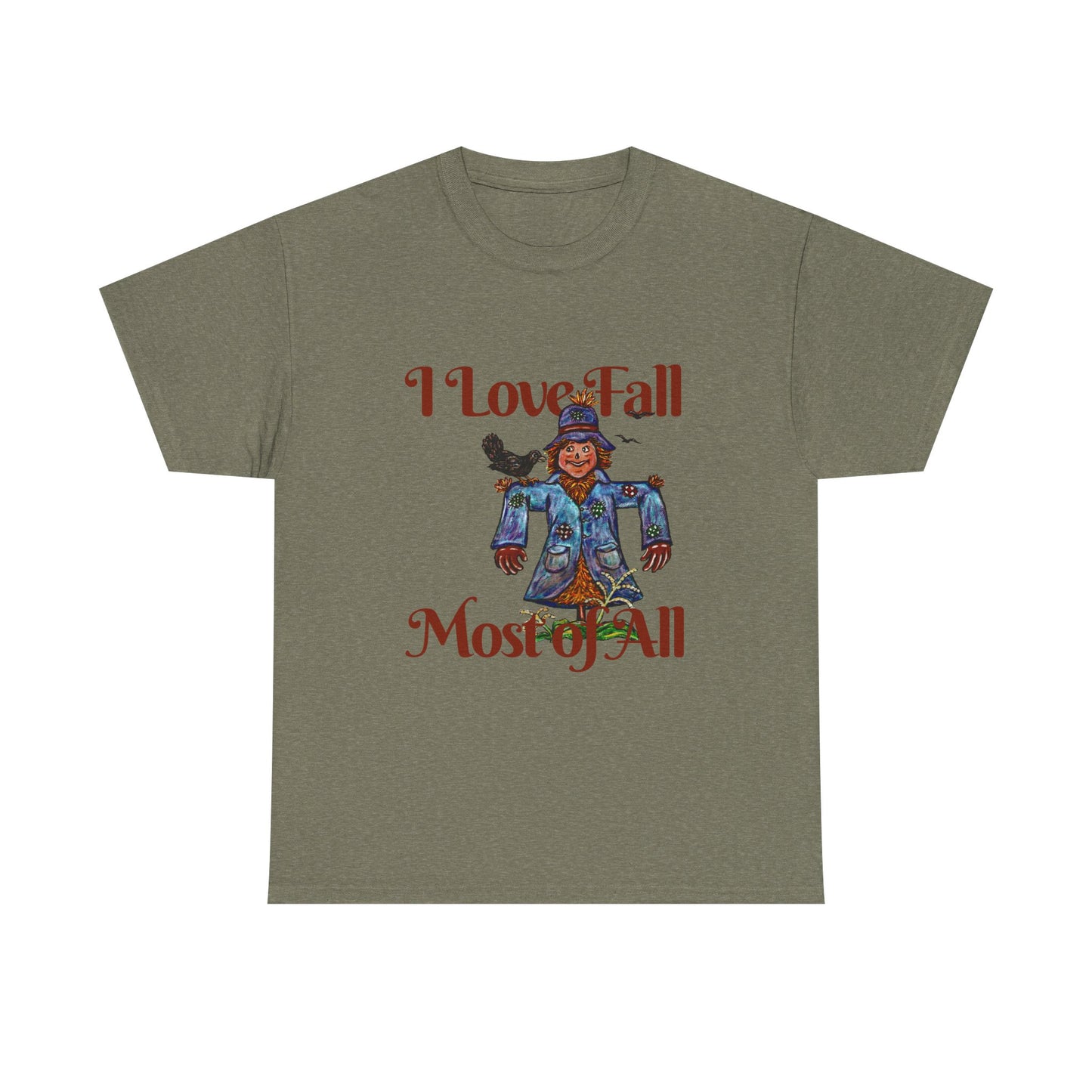 I Love Fall Most of All Unisex Heavy Cotton Tee
