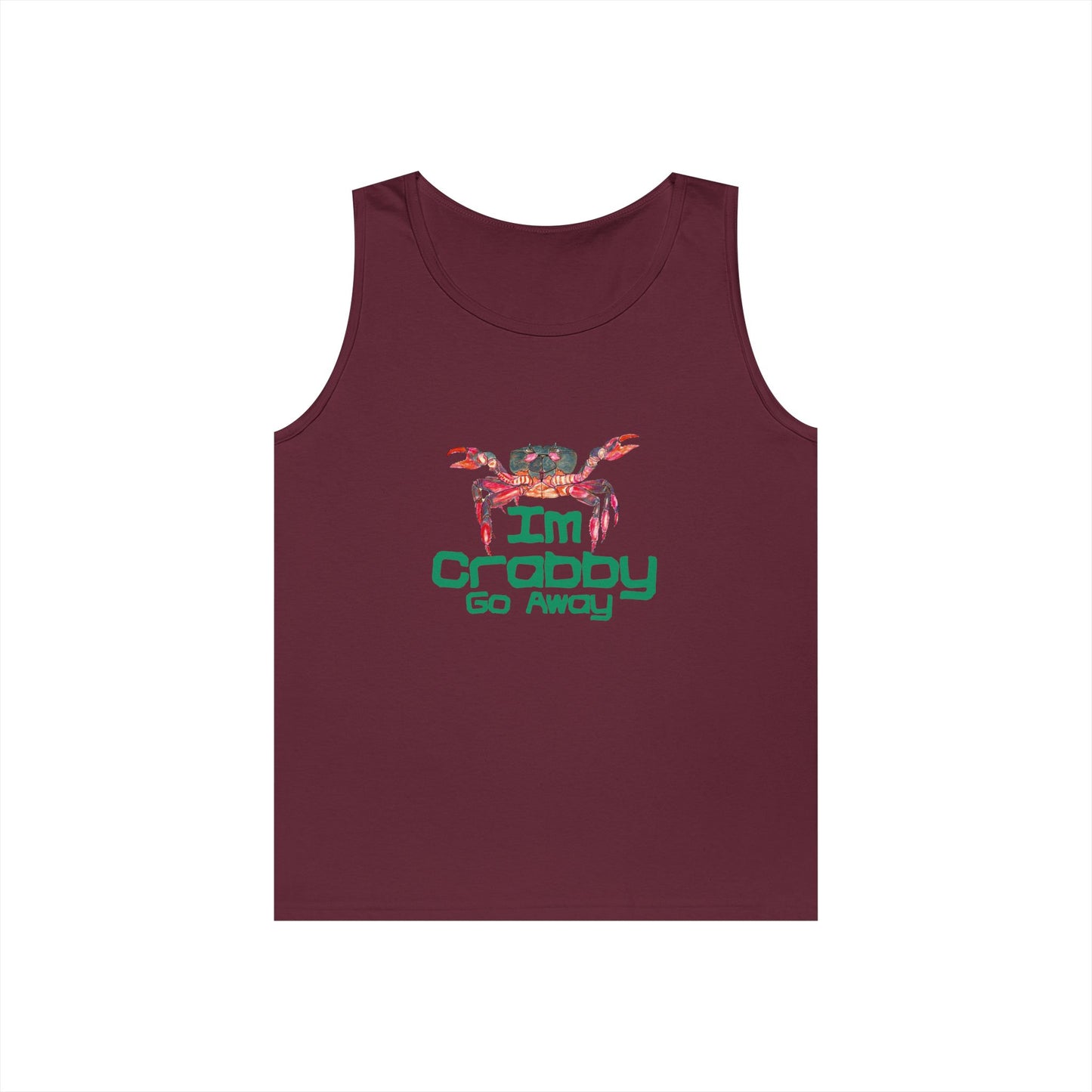 I'm Crabby Go Away Unisex Heavy Cotton Tank Top